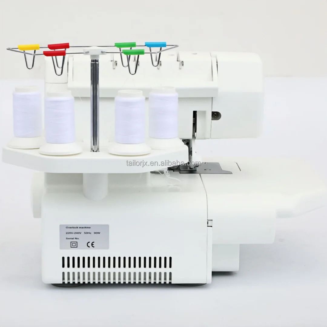 Model 703 Portable Home Use  Domestic Overlock Sewing Machine Four-thread Manual Feed Mechanism Flat-Bed Overlock Stitch