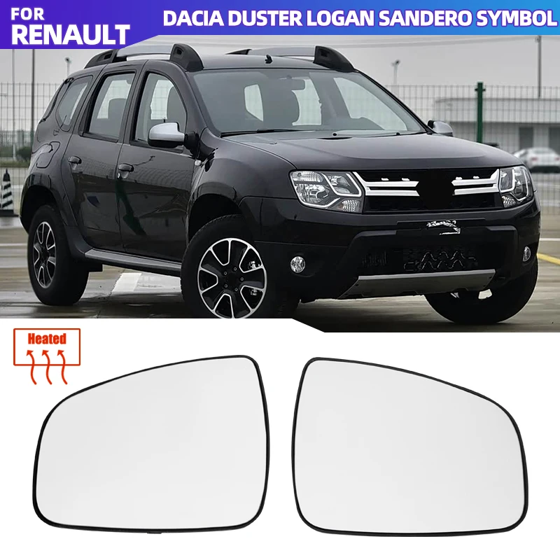 Right/Left Side Heated Rear Mirror Glass 6001549717 963653513R for Renault Dacia Duster 2014 2015 2016 2017 Logan Sandero Symbol