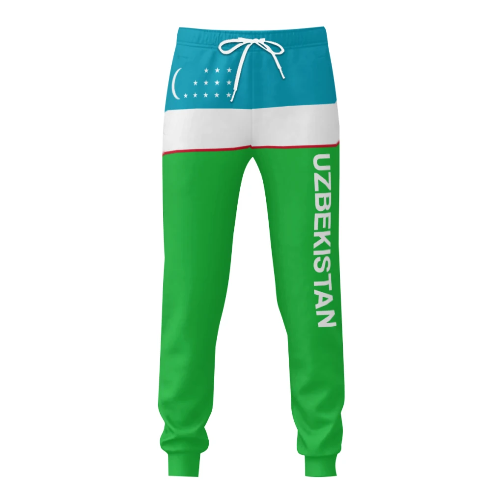 

Mens Sweatpants Uzbekistan Flag Pants with Pockets Joggers Soccer Football Multifunction Sports Sweat With Drawstring