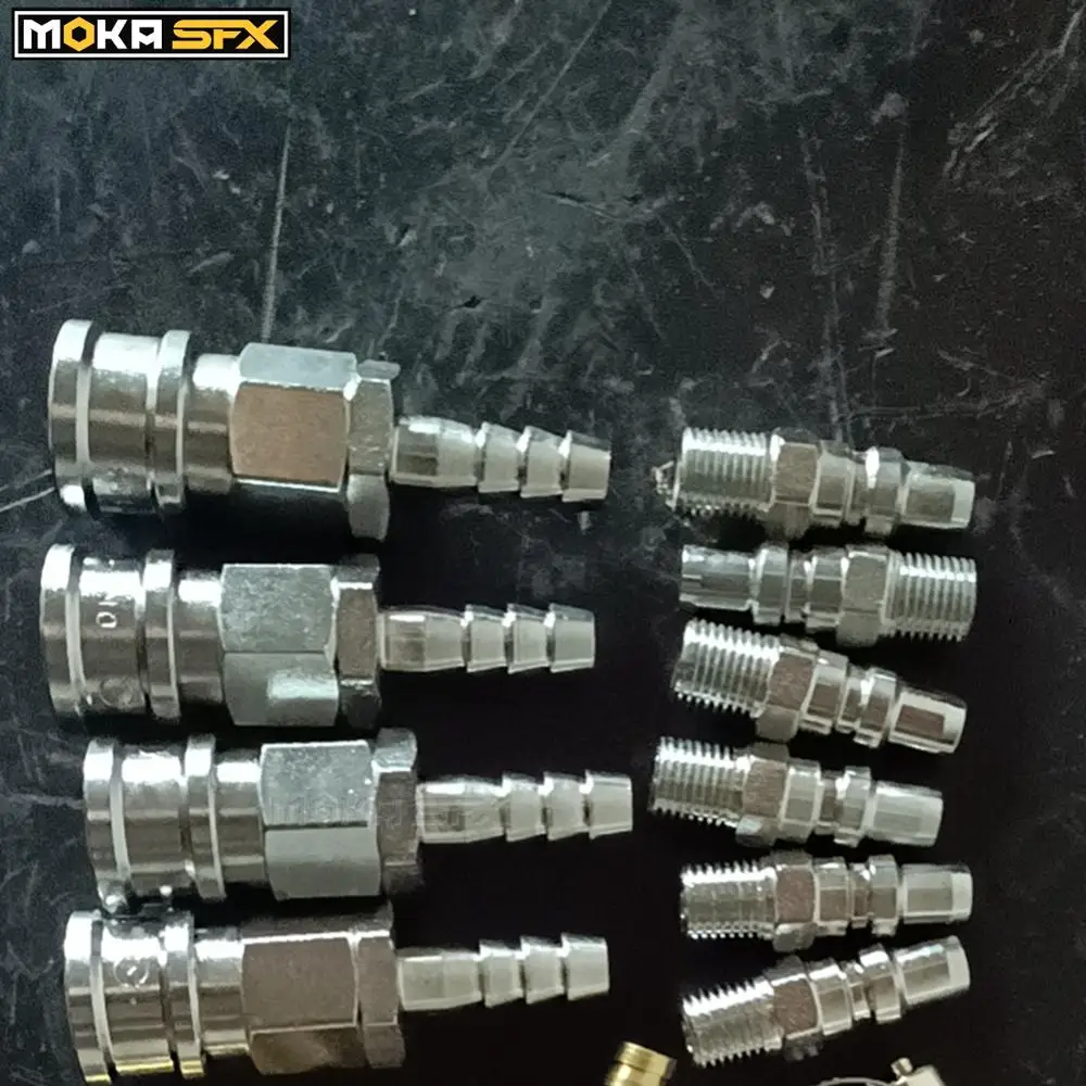 10 female and 10 male quick connectors for MOKA SFX high quality LPG fire machine