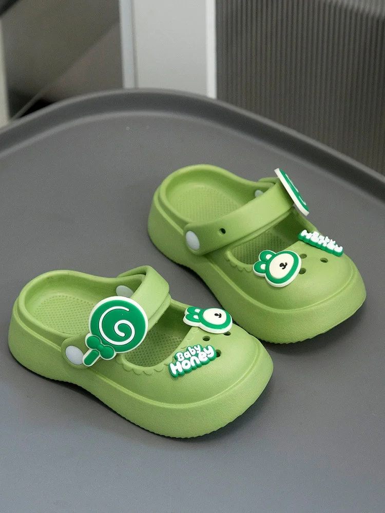 

Children's Slippers 2025 New Girls Baby Indoor Non-Slip Super Soft EVA Toe Princess Shoes Summer