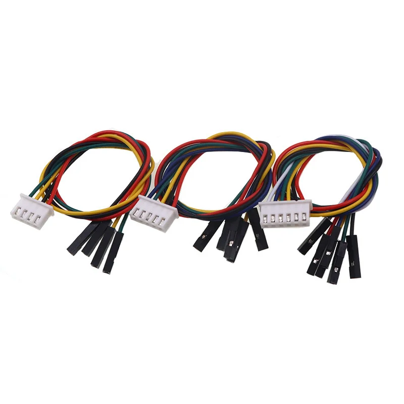 5PCS XH2.54 To Dupont Line Cable 1P Female 2.54mm Pitch 2/3/4/5/6Pin 20CM 200MM 26AWG Jumper Wire