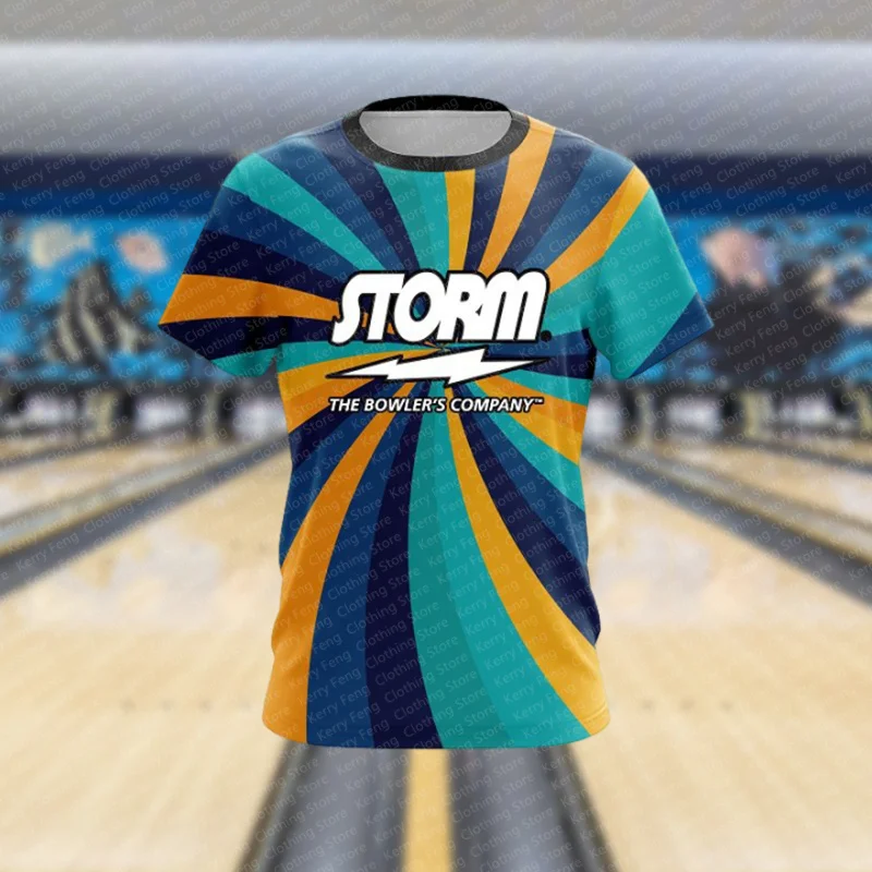 Classic Kids Adult Bowling Sports Shirt T-shirt For Daily Summer Indoor And Outdoor Leisure, Breathable And Comfortable Top