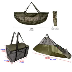 Hirisi bolsas de almacenamiento para pesca con red y bolsa de pesaje