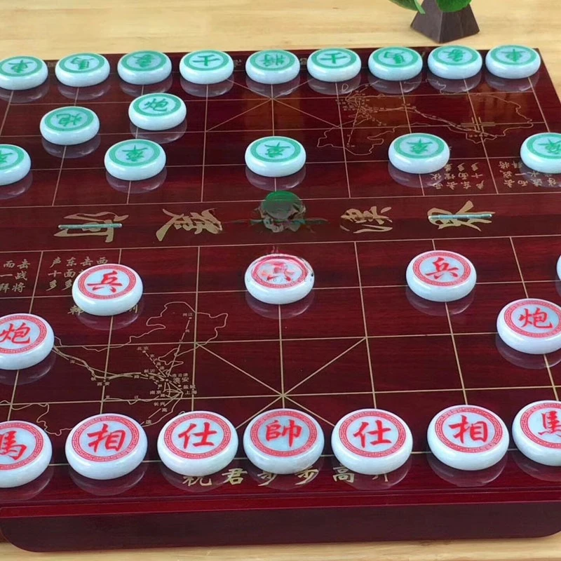 Chinese chess large boutique mahjong pai gow mini version chess backgammon gifts for elders