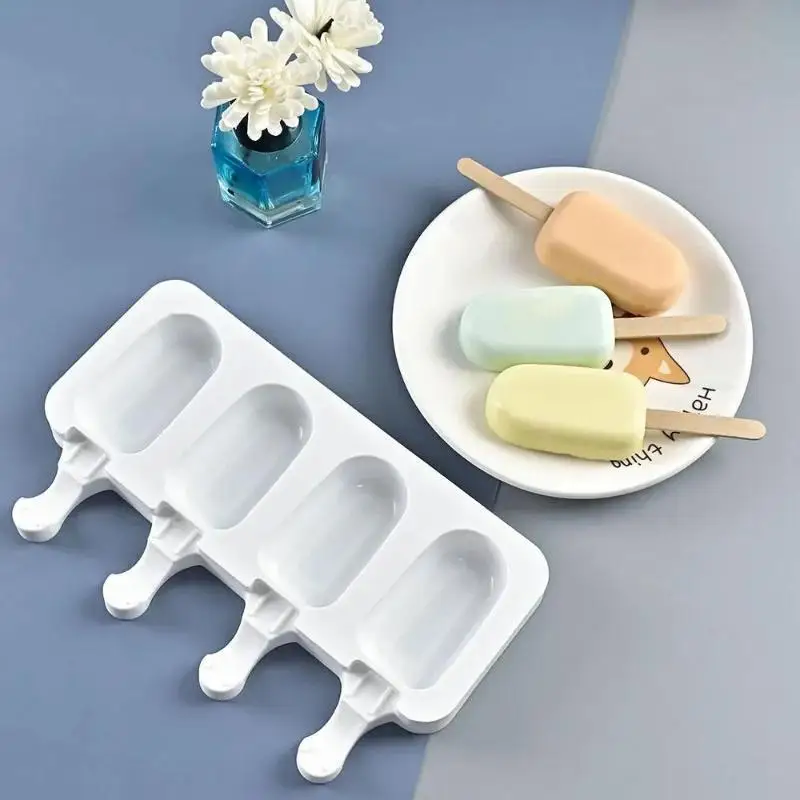 1 Pcs New Summer DIY Ice Cream Mold Food Grade Silicone Popsicle Cheese Mould Reusable Kitchen Household Accessories Wholesale