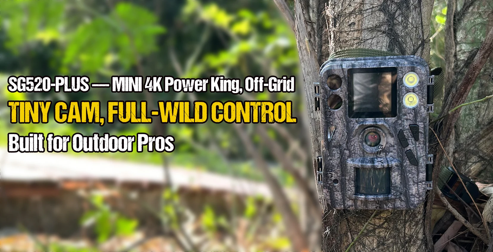 BolyGuard Jagdkamera Wildkamera 48MP/4K 30fps SG520-Plus Doppelblitz (940nm Schwarz-IR & Weiß-LED) für Outdoor-Wildtierbeobachtung – Detail 1