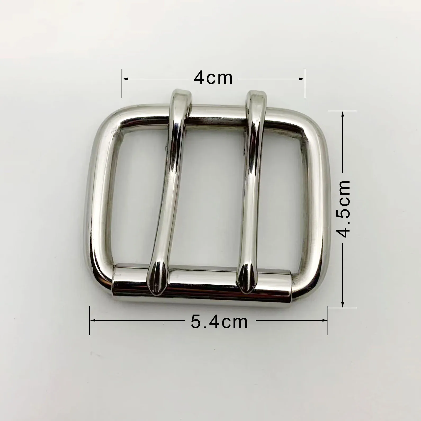 Stainless Steel Roller Buckle Single/Double Needle Belt Buckle Anti-allergy Metal Pin Buckle DIY Belt Bag Hardware Accessories