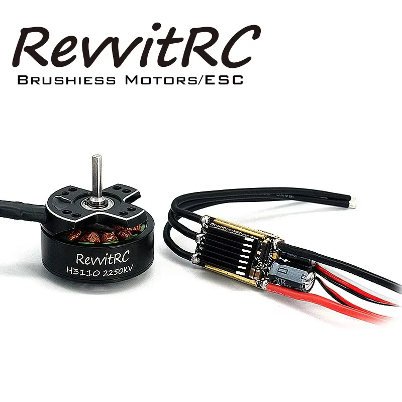 RevvitRC-Am32 escクローラー,50a rcカーesc,電源システム3110 2250kv,1/10 trx4 scx10用ブラシレスモーター,プログラムファームウェア