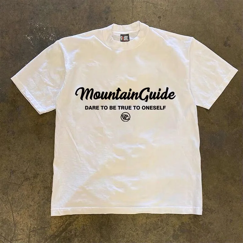 2025 夏のホット販売クラシックレトロプリント Tシャツカジュアルラウンドネック半袖ストリートウェア Jiadele 休暇 Tシャツユニセックス