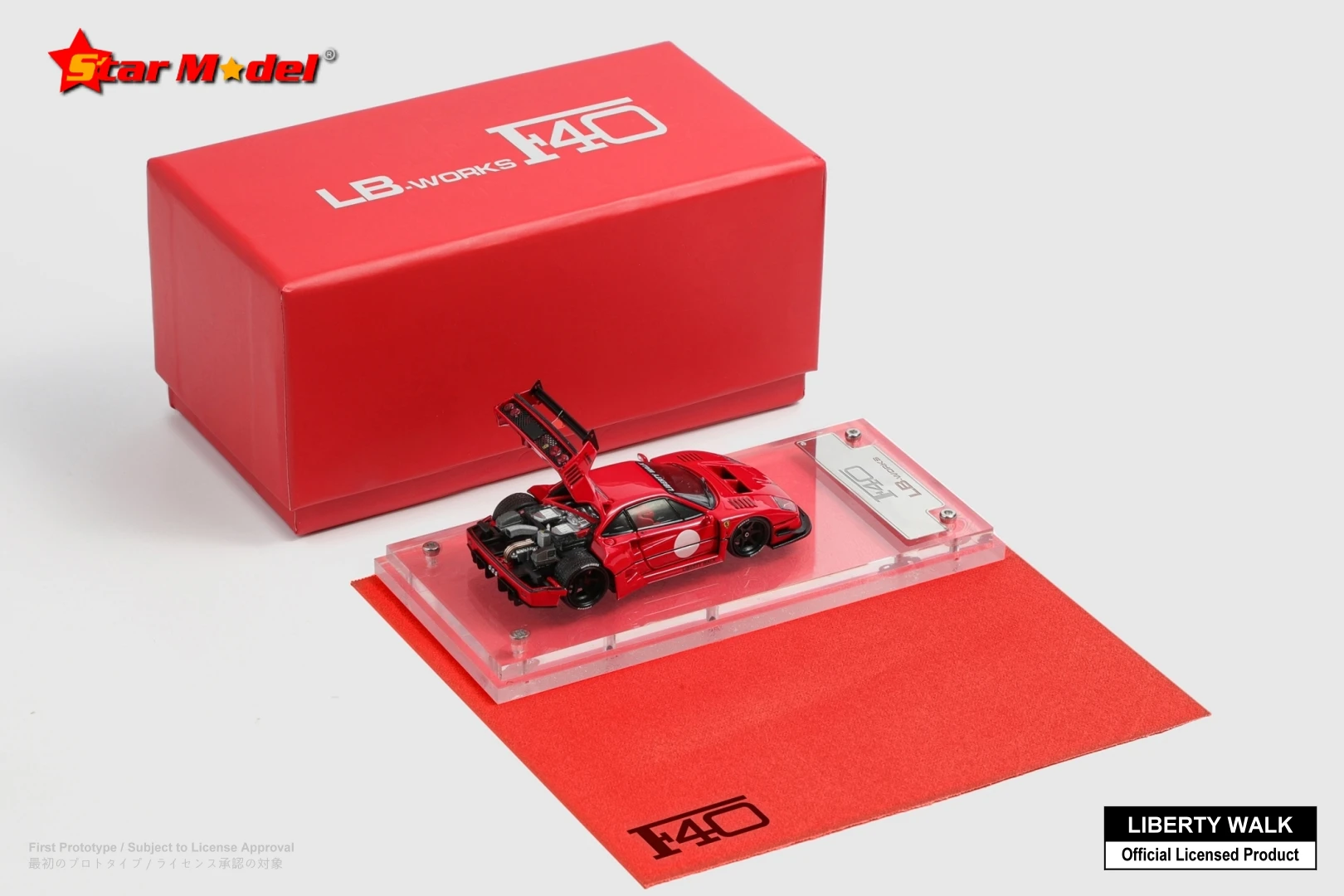 **Preorder **Star Model 1:64 LB-Works F40 White/Red Diecast Model Car