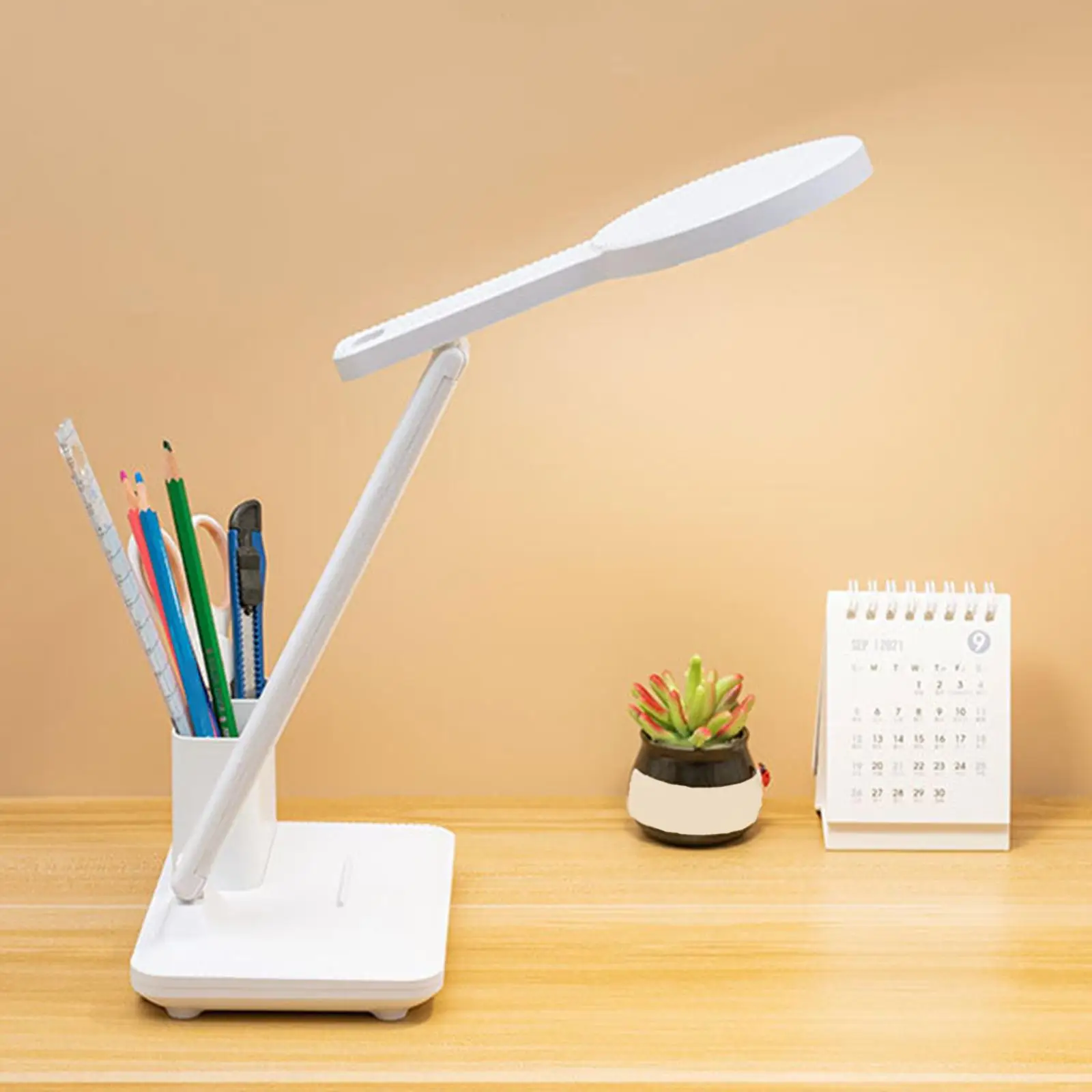 

Foldable Study Touch Table Light Rechargeable with Pen Holder Eye Protection