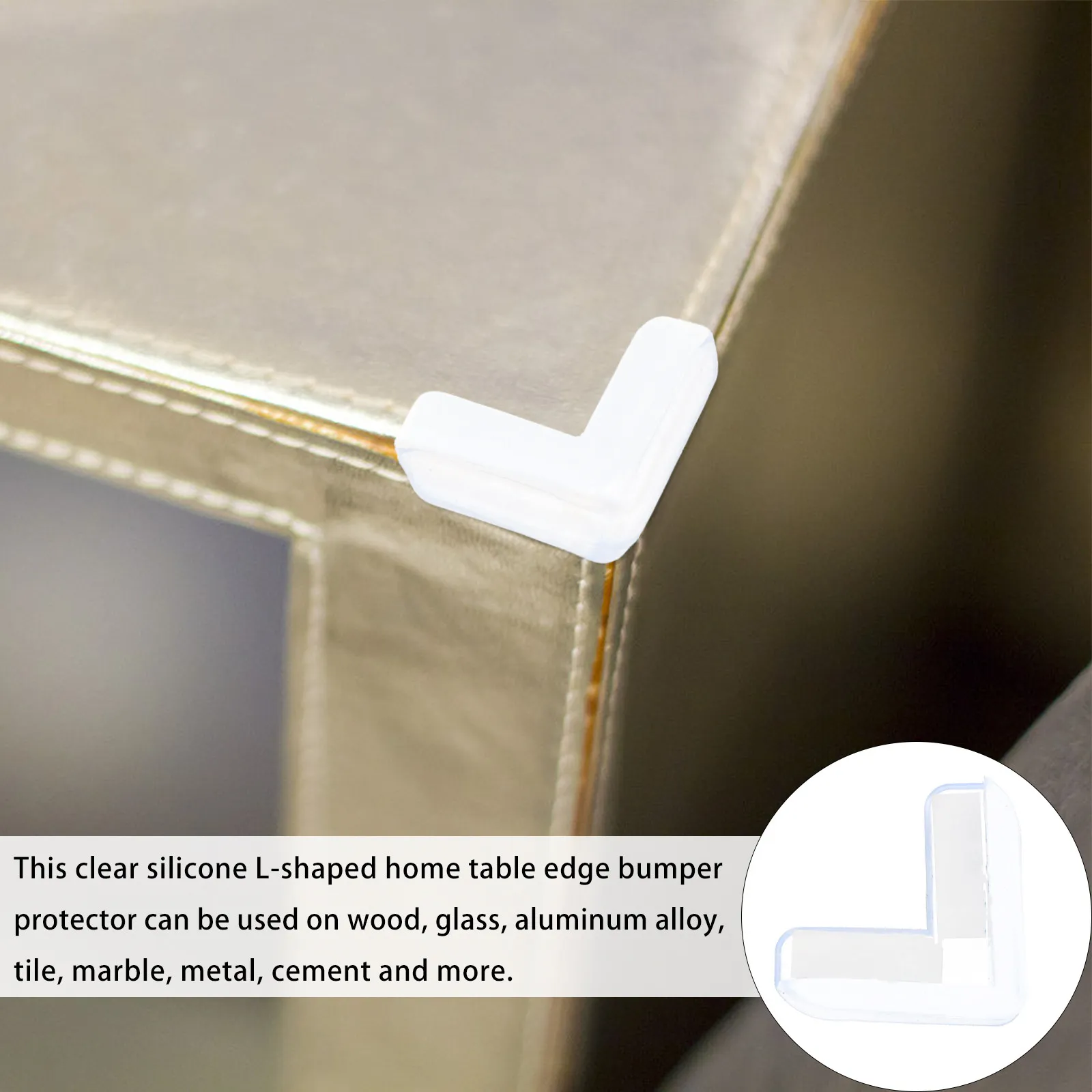 

20Pcs Corner Protector Silicone Edge Guards Table Furniture Protectors Baby Proofing Bumpers Home Safety