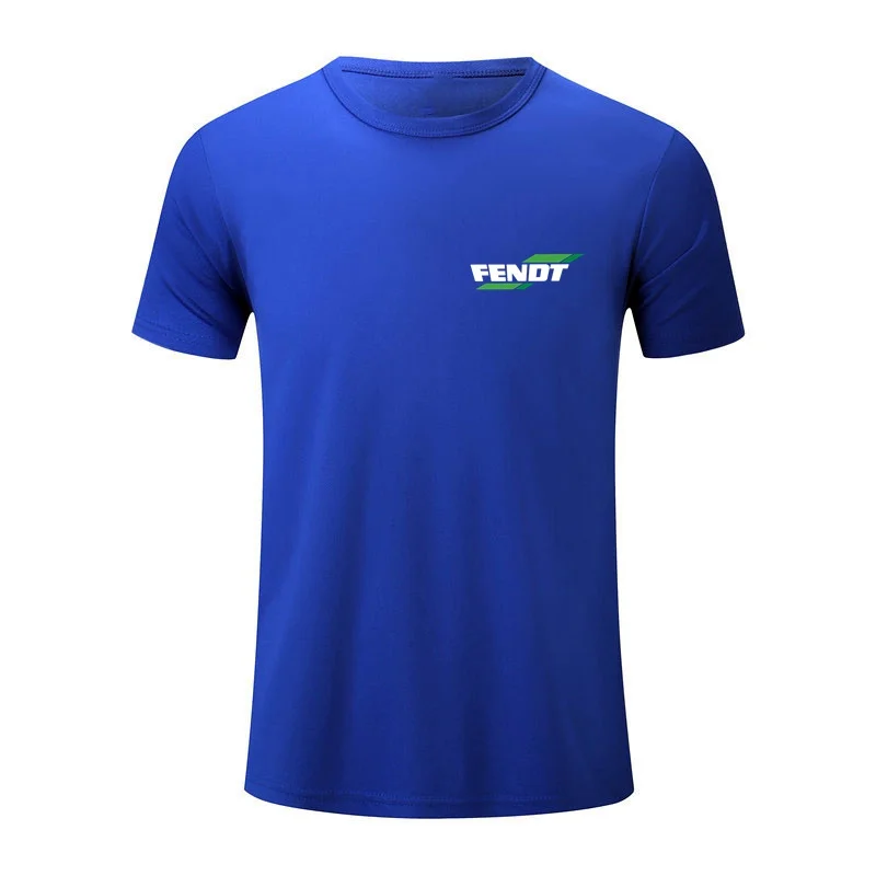 Men\'s Casual Short-Sleeved T-Shirt Quick-Drying Clothes Tractor FENDT Summer Solid Color Breathable Sportswear Hot Sale