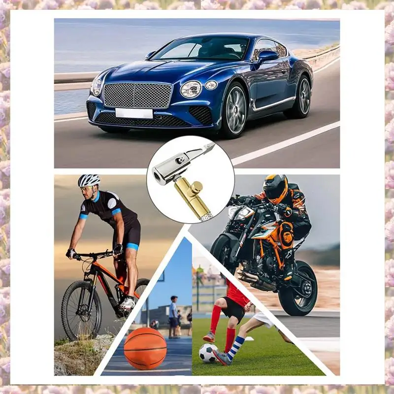 

-FTGT Удлиненный портативный воздушный компрессор, сменный шланг для накачивания шин с сеткой из нержавеющей стали для защиты, трубка воздушного насоса, D