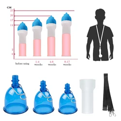 Penis Extender Enlargement Sex Toys for Men Penile Enhancer Neckband Hanger Set Stretcher Cup Bigger Tension Belt Sleeve Kit