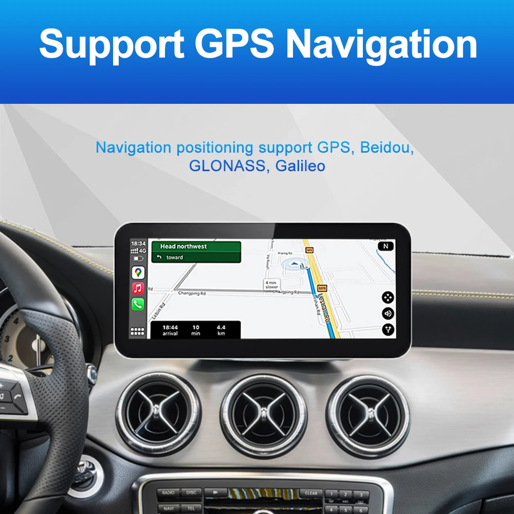12.3 Inch Android System Multimedia Auto GPS IPS Touch W204 Upgrade Screen  Carplay For Mercedes Benz