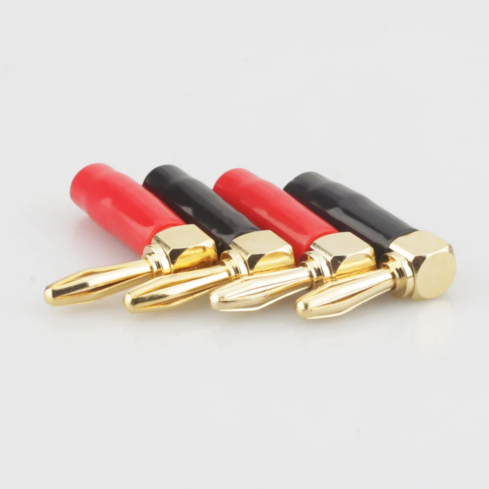 8 шт. прямоугольный 4 мм штекер типа «банан», аудиокабель для динамика, разъем типа Z BFA, Банановый штекер Hi-Fi