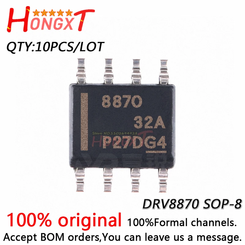 10 יחידות 100% חדש DRV8870 DRV8871 DRV8872 DRV8870DDAR DRV8871DDAR DRV8872DDAR SOP8. שבב