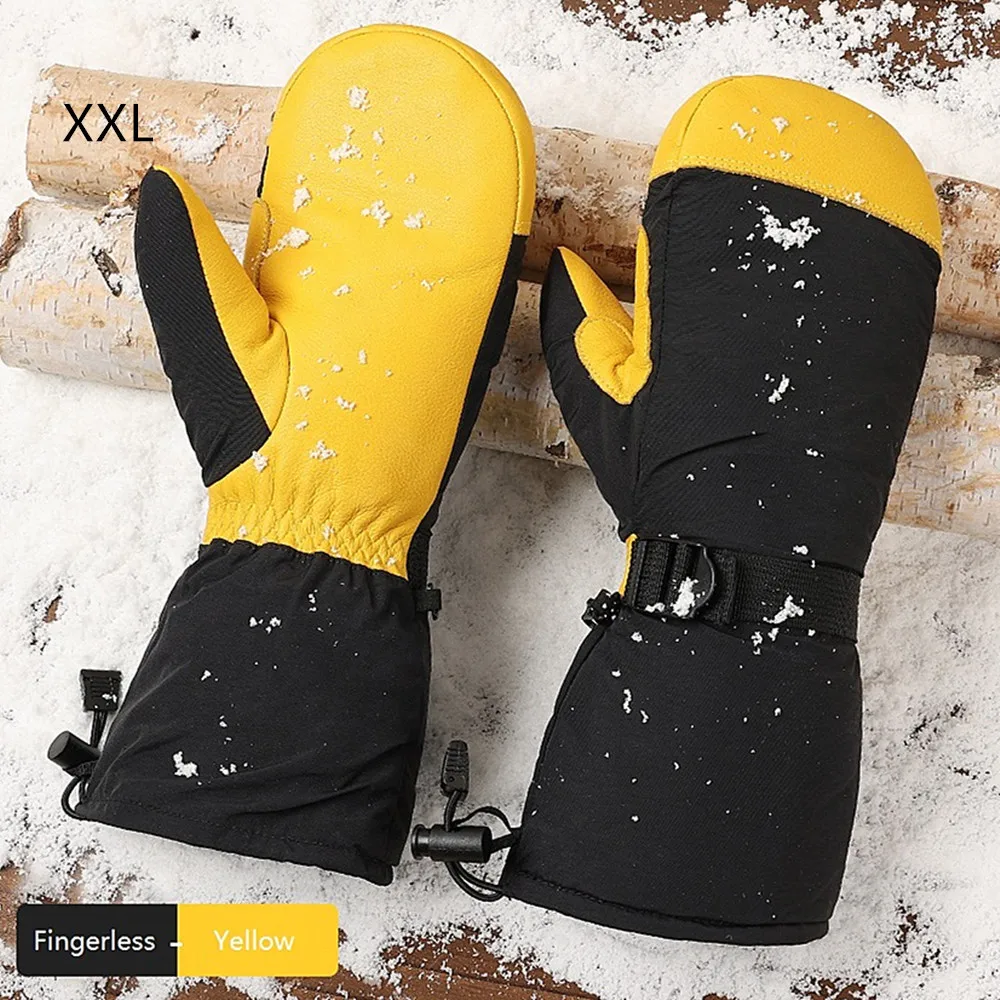 

1 pair Ski Mittens for Men Women Winter Snow Mitts Touchscreens Waterproof Winter Gloves Warm for Cold Weather Snowboard Glove