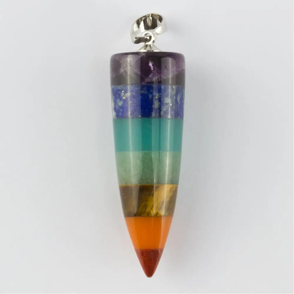 7 chakra Natural Stone Pendant