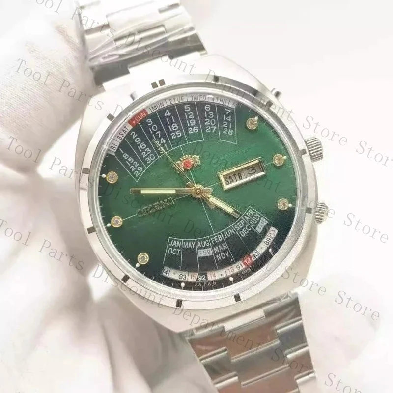 Double Lion Perpetual Calendar, Mens' Fully Automatic Mechanical Watch With A Large Dial Of 43.5Mm