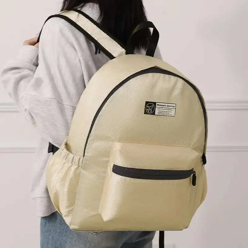 2025 Newest School Bags For Students Leisure Foldable Backpack For Outdoor Travel Hiking Sports Simple Fashion Storage Bag