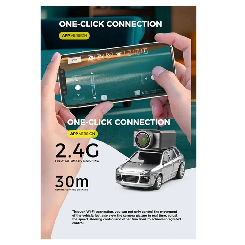 สําหรับ Wltoys FPV RC รถ Wifi HD กล้อง 2.4G RC Mini Cars 1:64 Scale ในตัว Gyro การถ่ายภาพวิดีโอ VR กล้อง