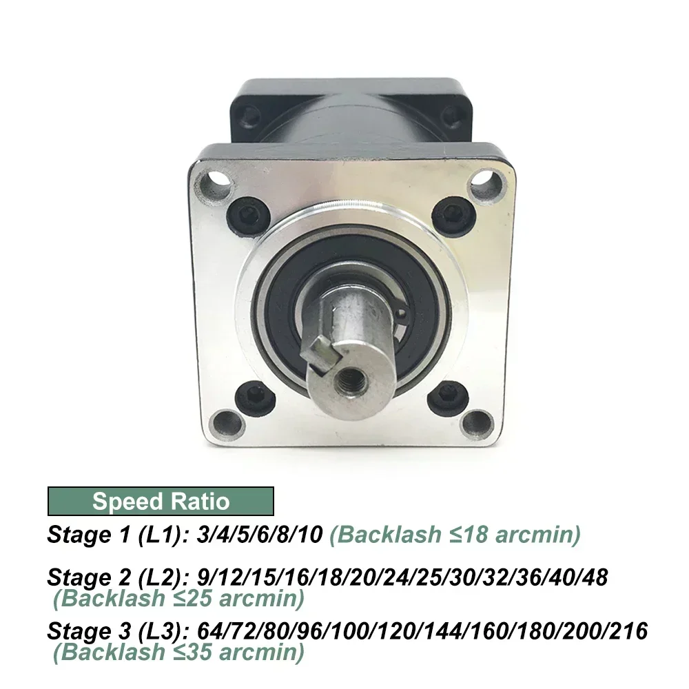 80mm Flange Planetary Gearbox 14/19mm Input 3:1,5: 1,8:1,10:1,16:1,36:1~100:1 Ratio for 80mm Brushless Motor