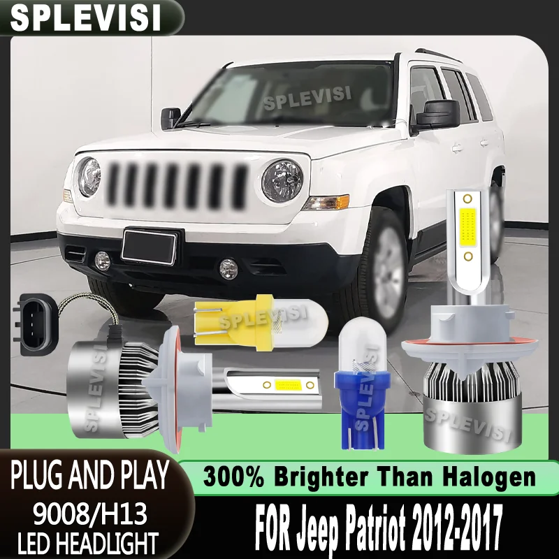 

4500LM/Bulb 9008 durable for long-term use 360° high illumination LED HEADLIGHT For Jeep Patriot 2012 2013 2014 2015 2016 2017