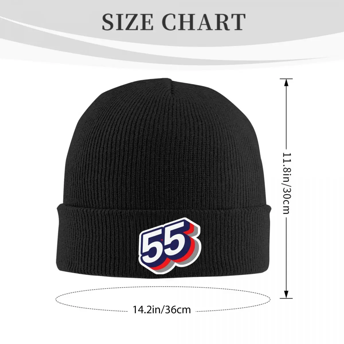 Carloes Sainzs 55 Logo Beanie Hats Retro Caps Men Women Outdoor Sport Skullies Beanies Autumn Winter Printed Warm Beanie Hat