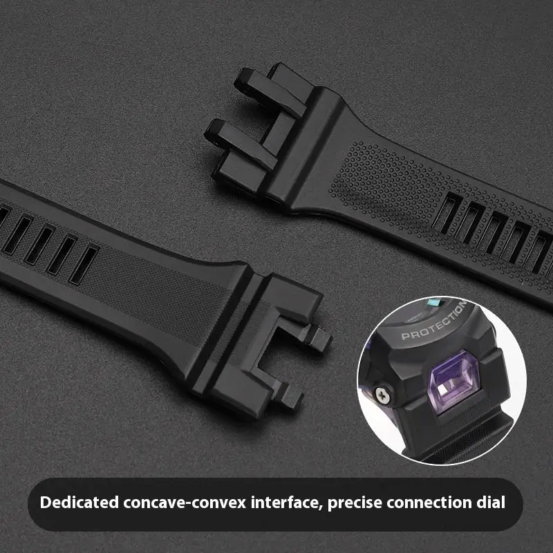 Dla Casio G-shock Series GBA-900 TPU Watchband Męska wodoodporna bransoletka sportowa GBA-900 Czarny pasek do zegarka