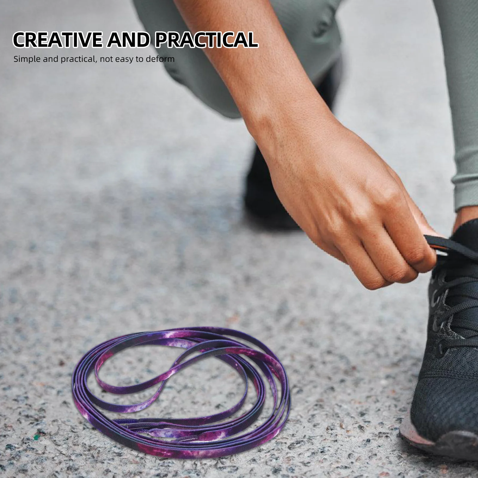 

1Pair 120Cm Pattern Shoelaces Flat Replacement Laces for Sneakers Sports Shoes Sturdy Polyurethane Fiber Outdoor Casual