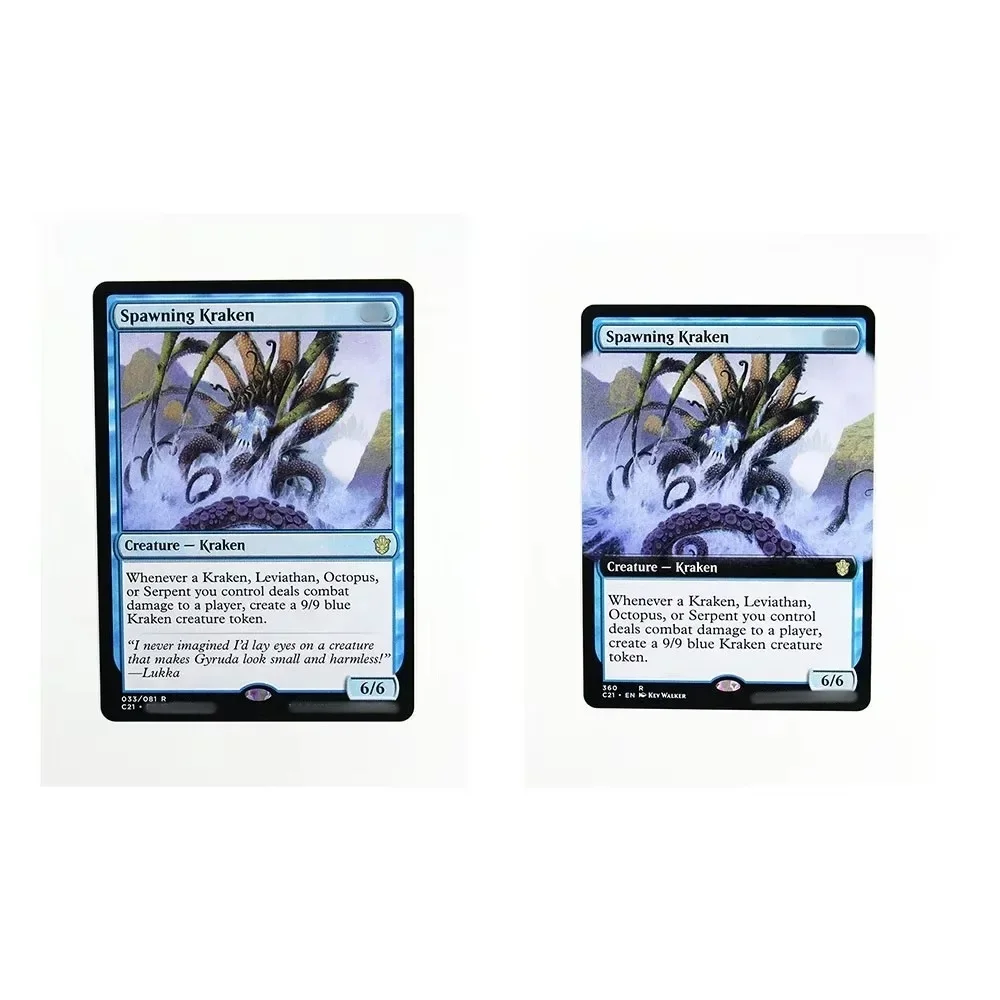 

Spawning Kraken (C21) holo TCG magical Cards proxy Game Black Top Quality Proxy Playing Cards Board Game Trading Cards Proxy