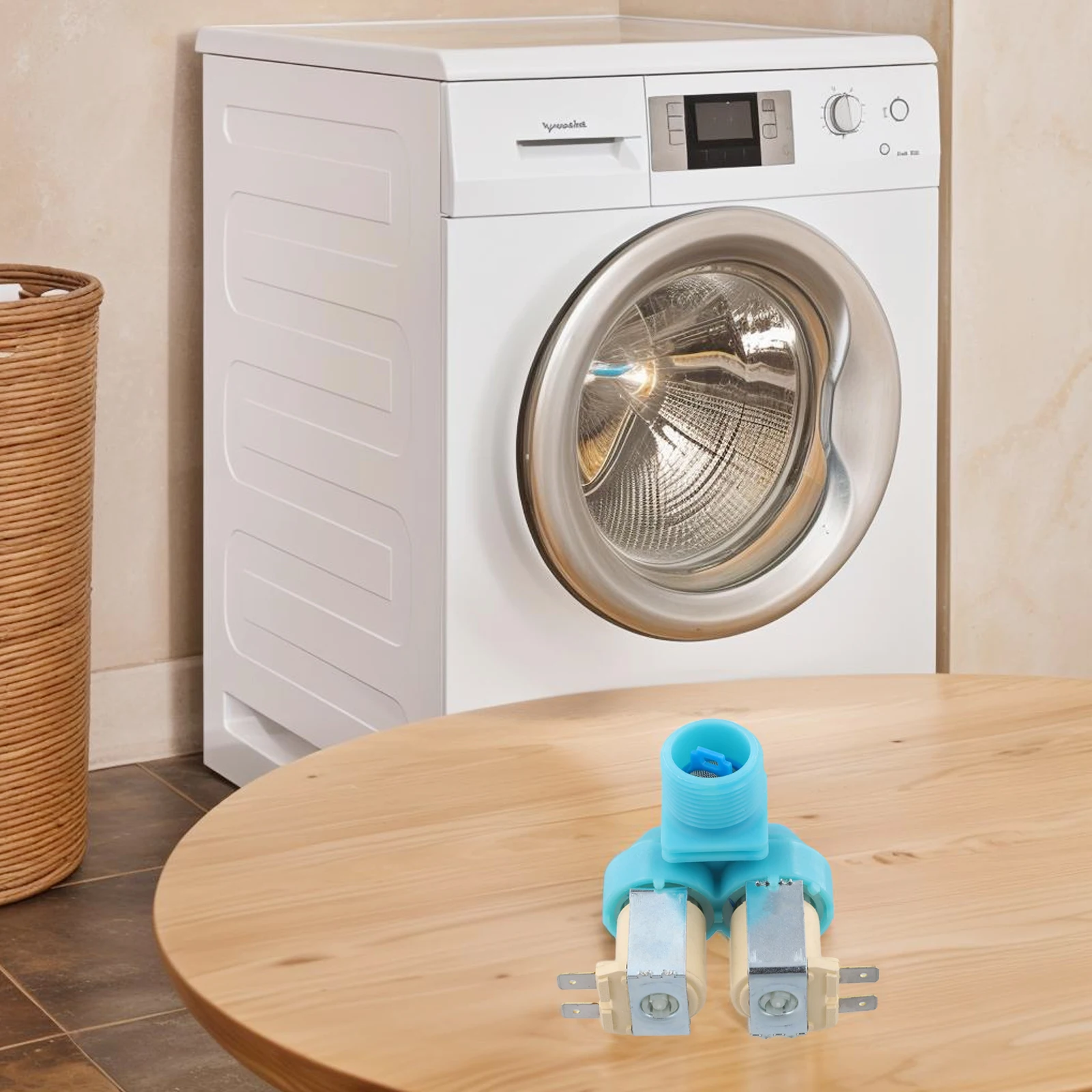 غسالة مدخل المياه الملف اللولبي صمام تصميم مزدوج الرأس لأجزاء غسالة سامسونج DC62-00311C 220/240 فولت 50/60 هرتز