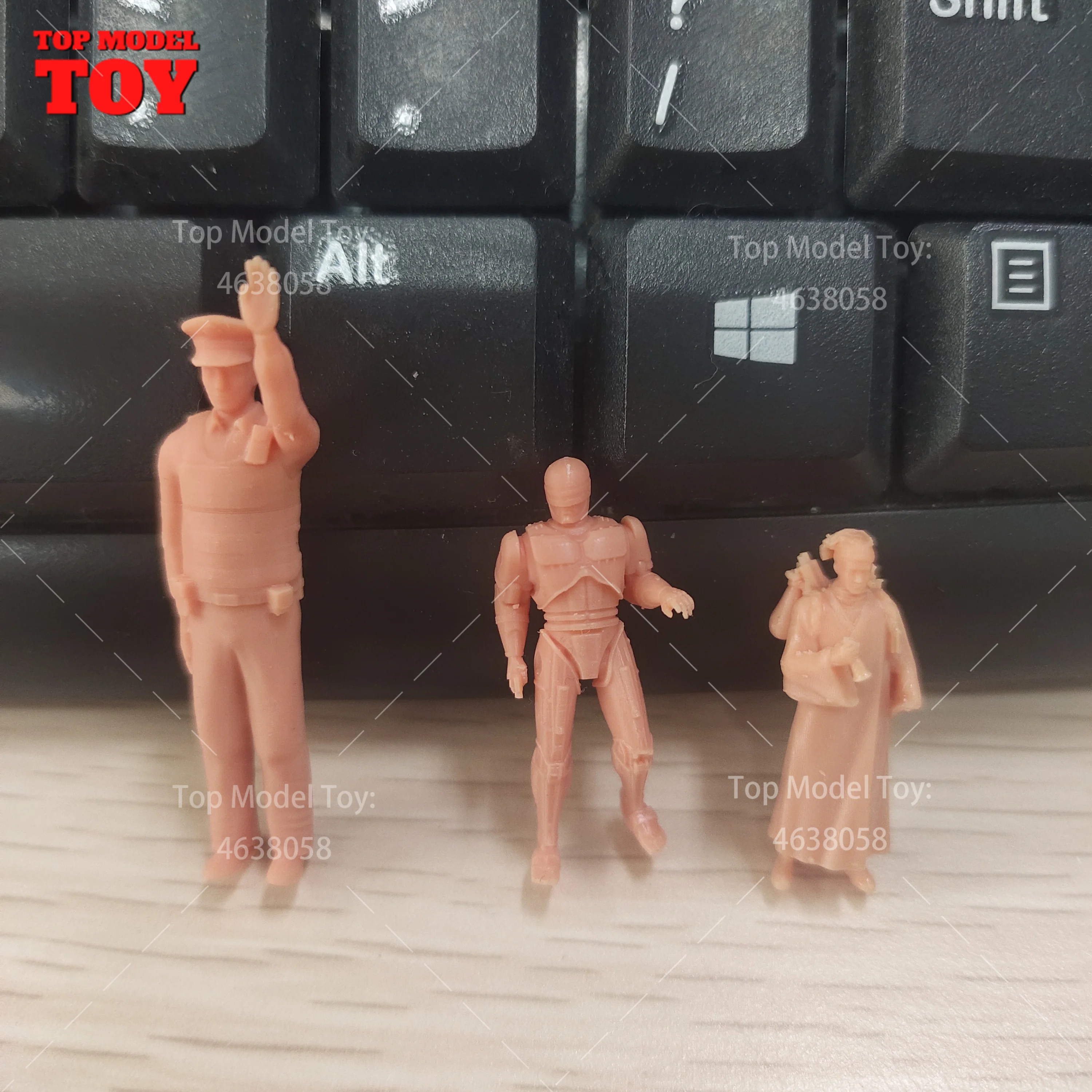 Defective Miniature Figures Unpanted Panted Figurine People Model Diorama Dolls For Manual Painting Practice Randomly For Car