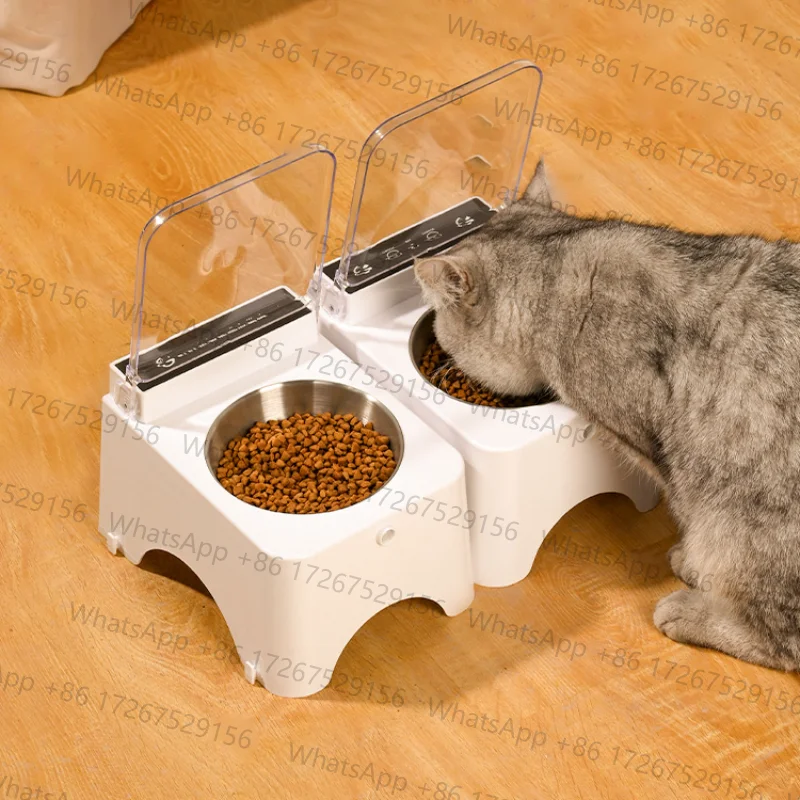 Applicable toSmart Cat Bowl Pet Feeder Bowl Cat Dog Food Feeder Infrared Sensor Auto Open Cover Smart Feeder Anti-mouse Cat Food