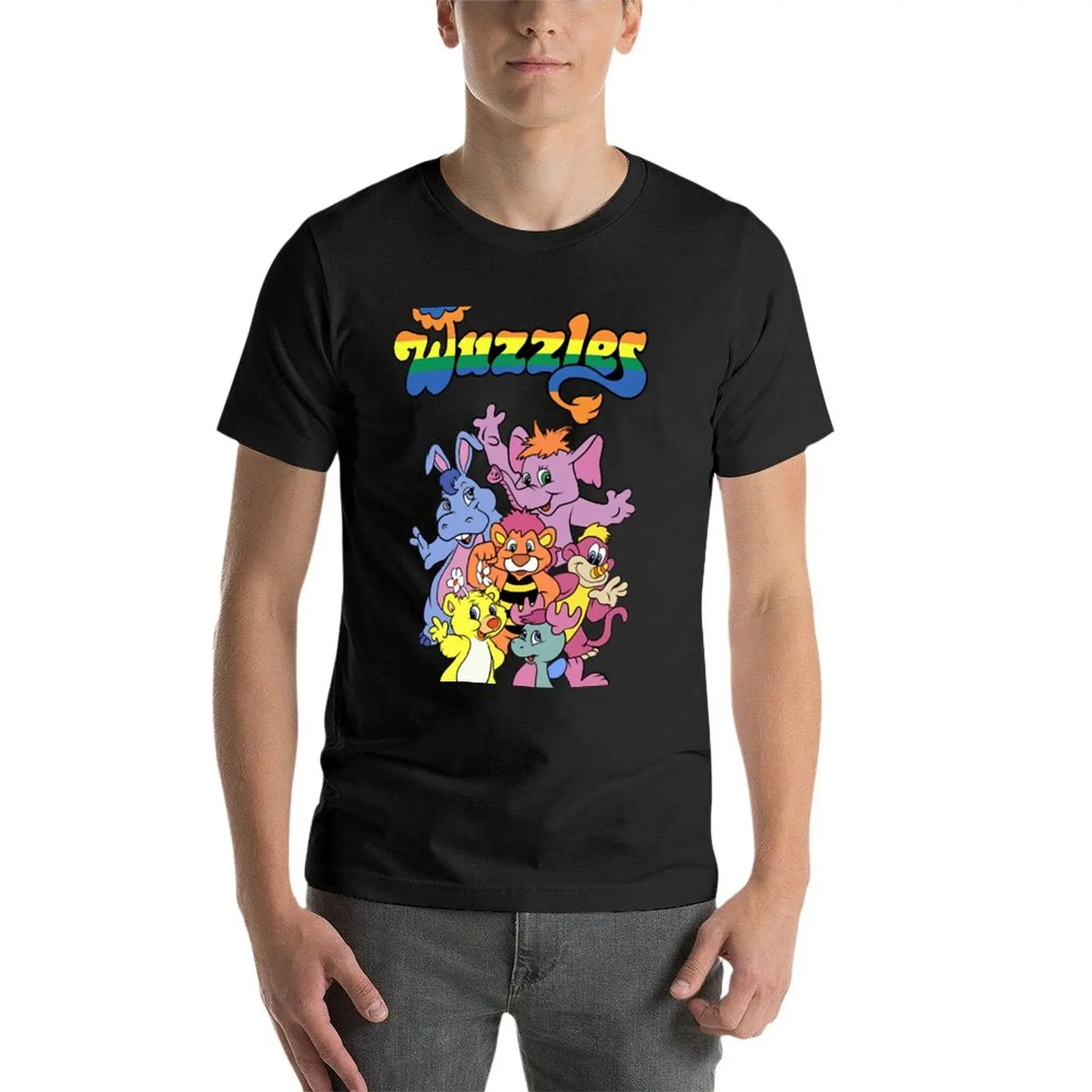 Wumusles t-shirt tees ventagli sportivi fruit of the loom magliette da uomo