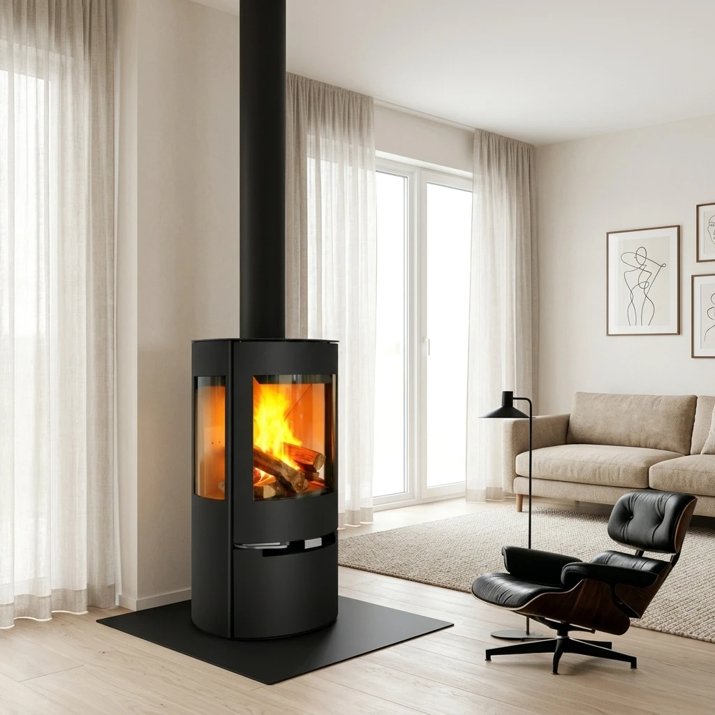 Modern Design Real Wood Burning Stoves Wood Burning Heating Stove Fireplace Wall Mount Fireplace