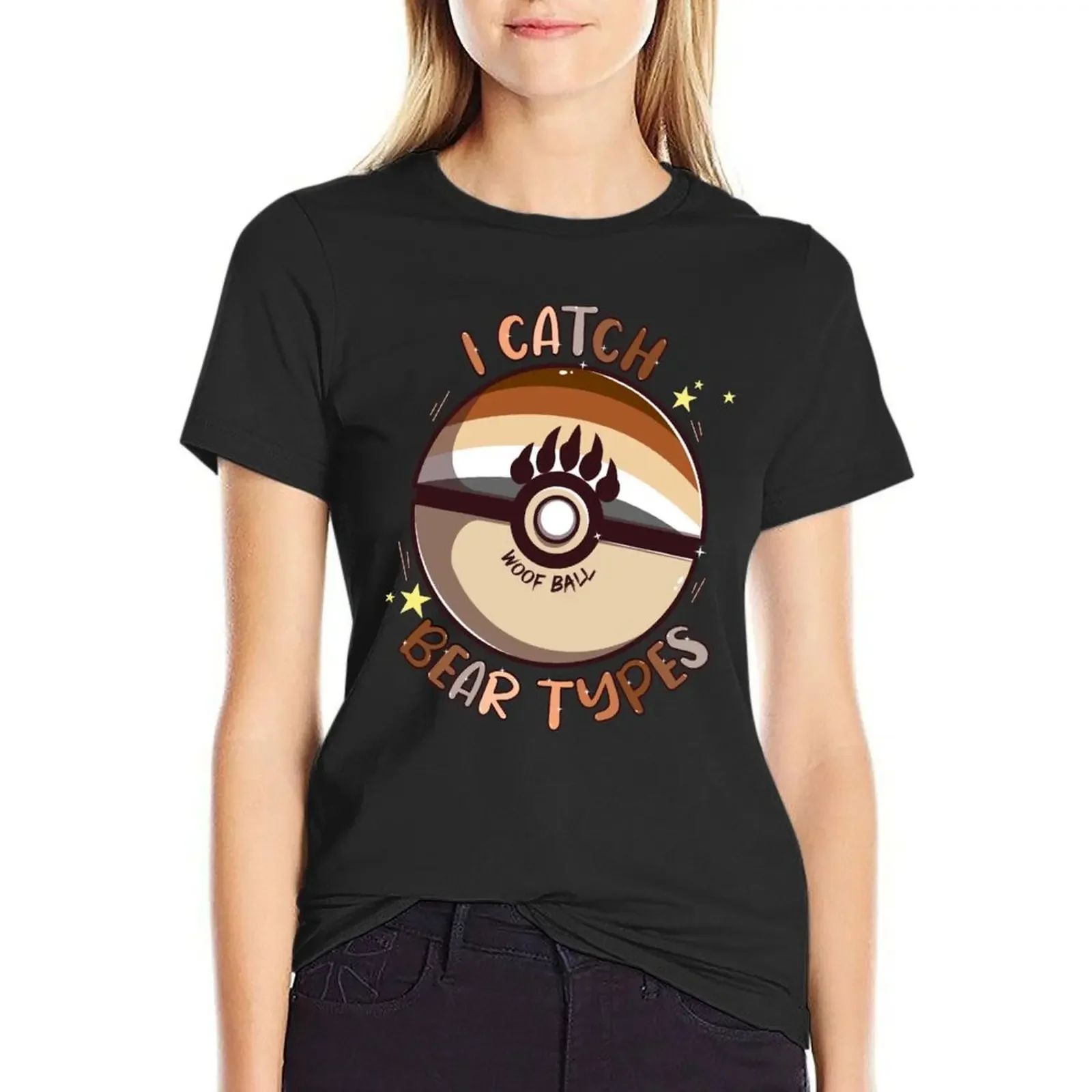 

Woof Ball T-Shirt customizeds cute tops oversized Women clothing