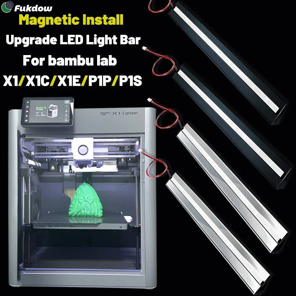 

AceRayBar для Bambu Lab светодиодная лента высокой яркости с магнитной установкой для Bambulab P1S/P1P/P/X1/X1C Geco Plate Bambulab LED