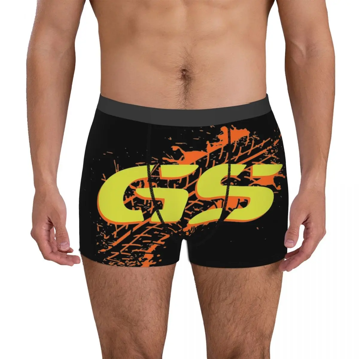 

Men GS Motorcycle Adventure Long Underwear Funny Boxer Briefs Shorts Panties Male Breathable Underpants S-XXL