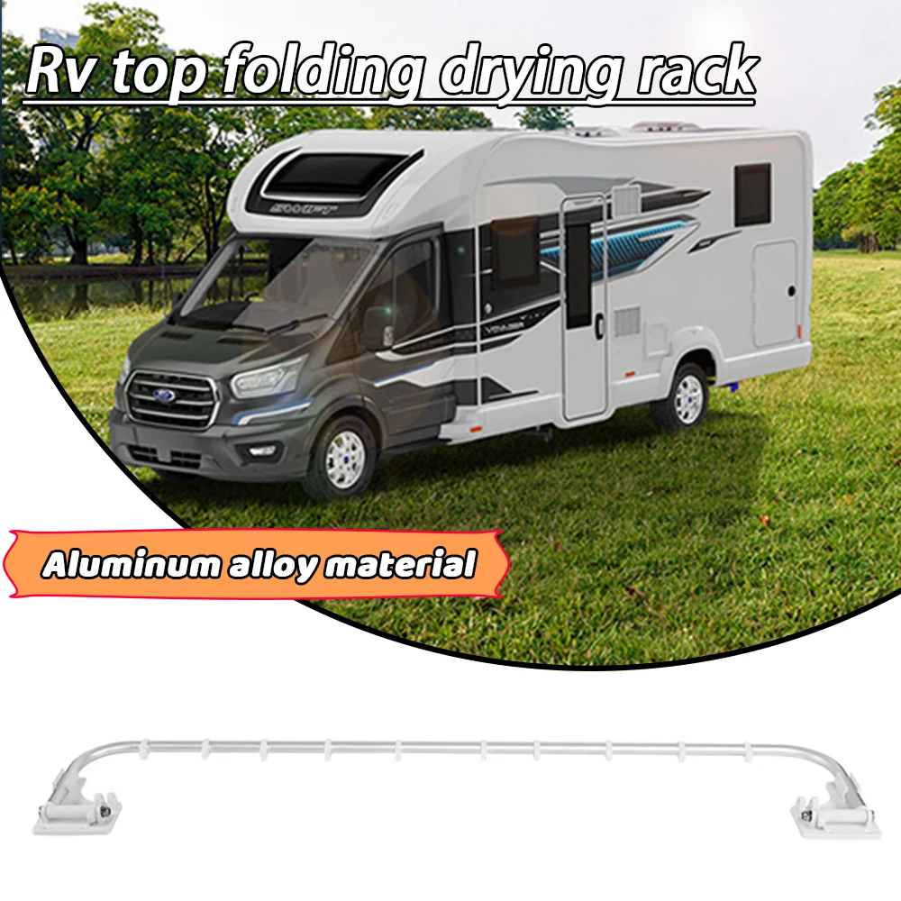 60cm Folding Hiding Caravan Drying Racks Holder Organizer For Caravan Trailer Bed Trolley Travel RV Interior Accessories