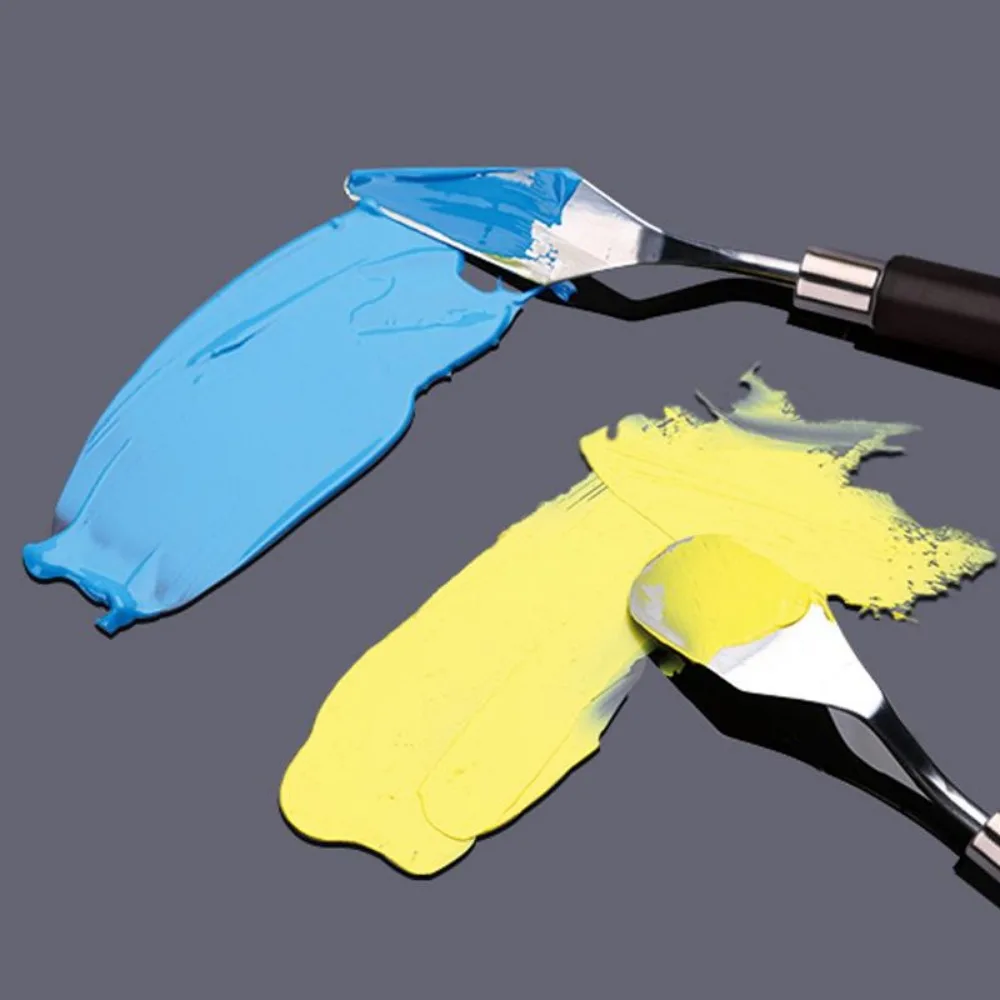 

5Pcs/Set Scraper Palette Kit Stainless Steel Oil Painting Water Powder Scraper Art Supplies