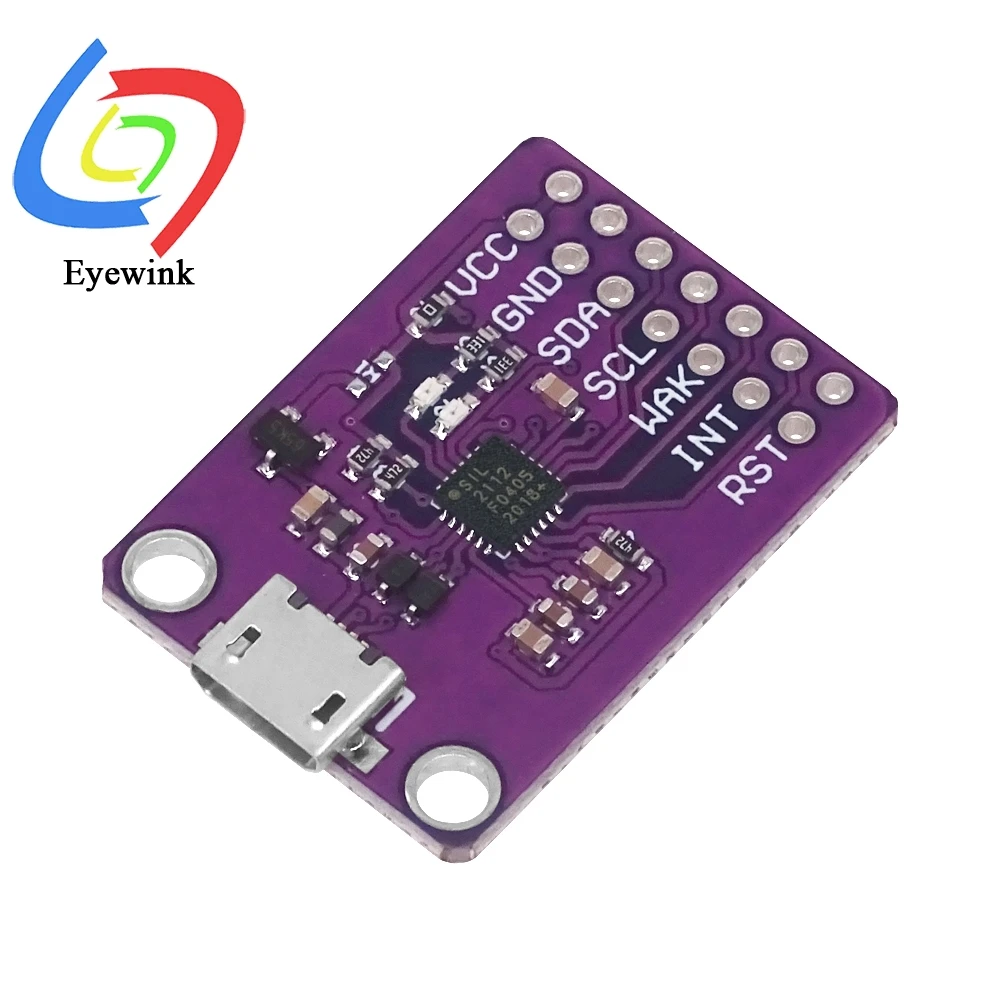 CP2112 Micro USB Debug Board USB to SMBus I2C Communication Module For Arduino