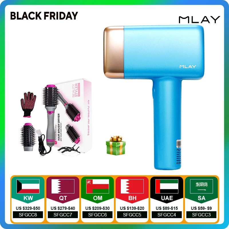 MLAY T14 Laser Hair Removal Ice Cool Painless Permanent Malay IPL Epilator 500000 Flashes Face Body Epilator Depilador a Laser