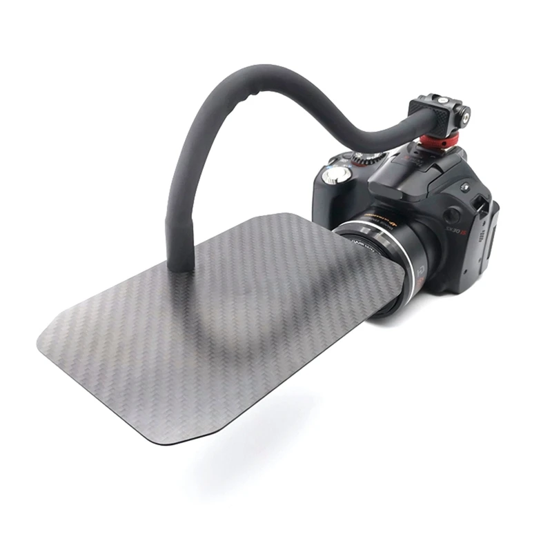 Mini Carbon Fiber Light Block Shading Hood Plate Outdoor Photo Camera Lens Accessories For Outdoor Shooting