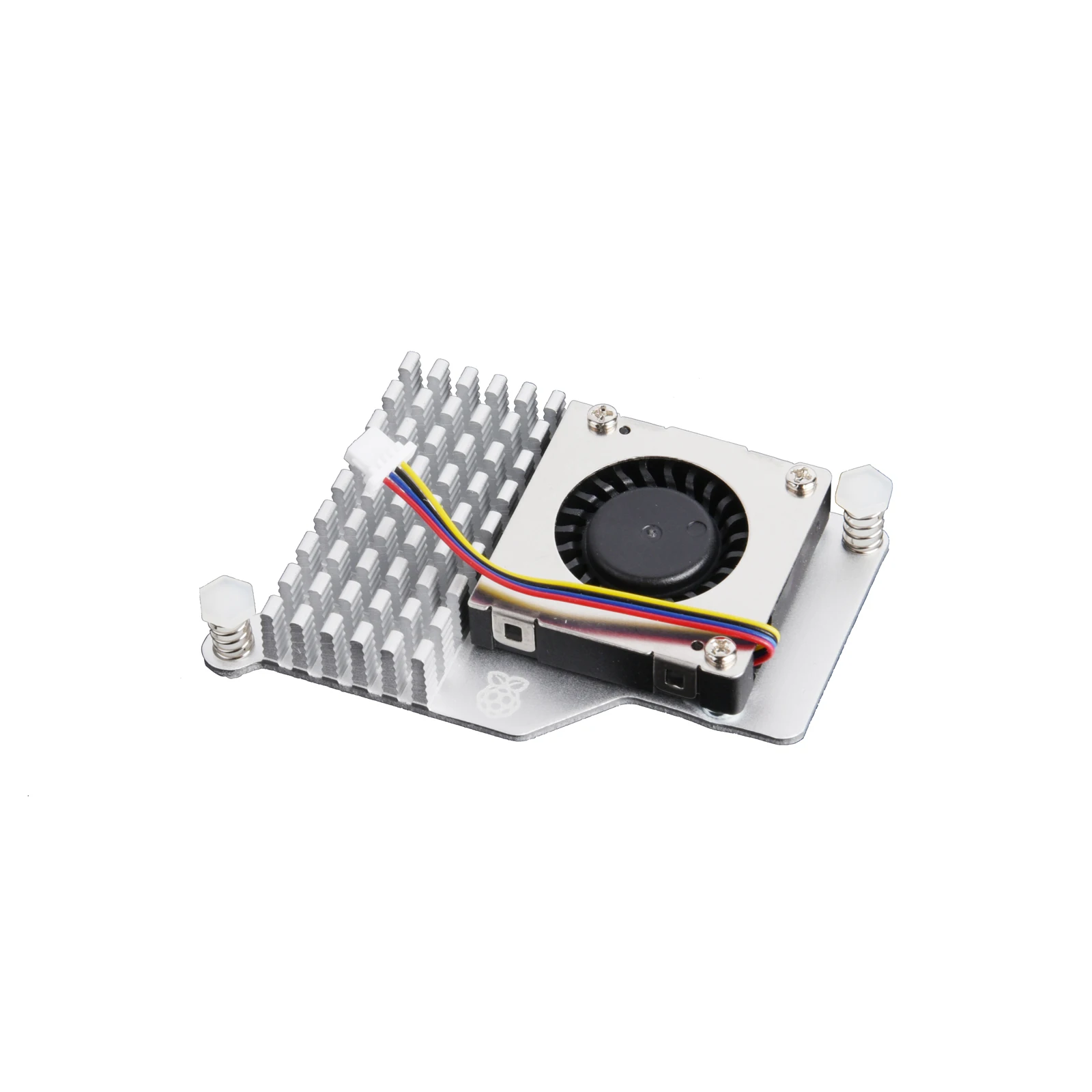 Official Raspberry Pi Active Cooler Fan Anodized Aluminum Heatsink Silver DC 5V Support PWM Speed Control For Raspberry Pi 5