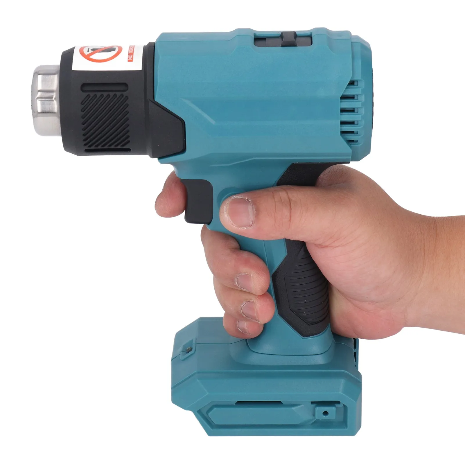 ZK40 Cordless Heat Gun Adjustable Temperature Portable Handheld Rechargeable Heating Machine with 4PCS Nozzle Blue