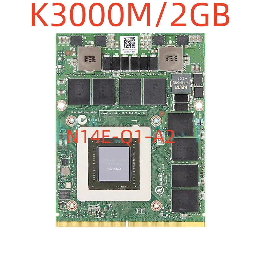 Video graphics card K3000M K 3000M N14E-Q1-A2 for Dell Precision M6700 M6800 HP 8760W 8770W 8740W laptops, suitable for IMAC,